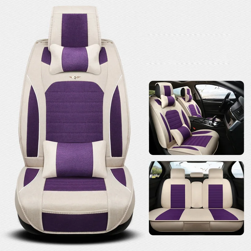 

(Front+Back) Deluxe Linen Universal Car Seat covers for Suzuki alto carpeting escudo jimni jimny liana splash sx4 wagon styling
