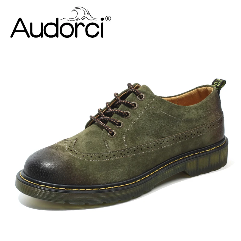 Audorci/2018 модная мужская повседневная обувь Зимняя на плоской подошве из