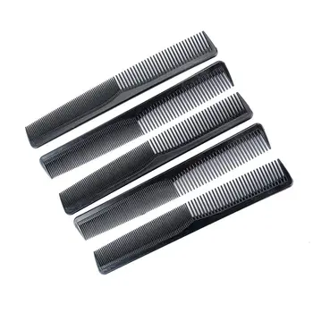 

5/10Pcs Salon Hair Styling Hairdressing Antistatic Barbers Detangle Comb Black coarse tooth fine tooth comb anti-static comb