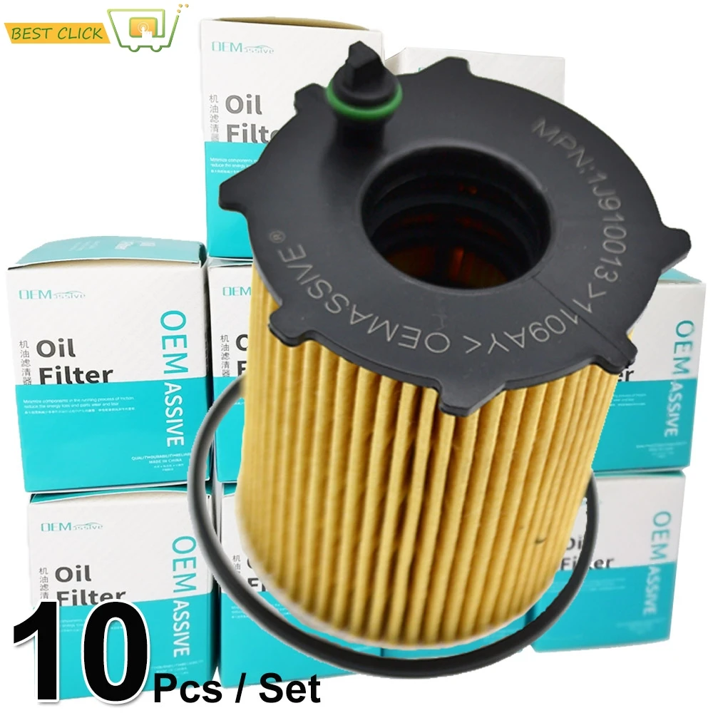 Set Of (10) Oil Filter For Citroen DS3 DS4 Xsara Ford Ecosport Mazda 5