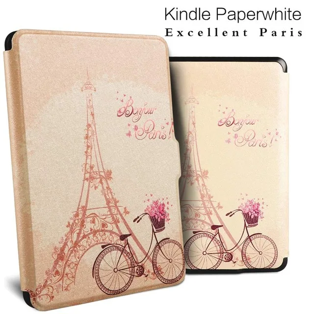 Для Amazon kindle paperwhite 1 2 3 Ультратонкий чехол для Paperwhite 16 6-го поколения Электронная книга окрашенная Обложка читалка funda - Цвет: Серый