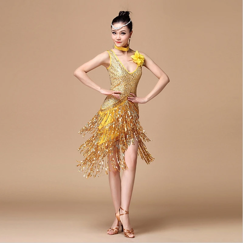 2017 Women Ballroom Dance Competition Dresses Samba Costume Sexy Salsa