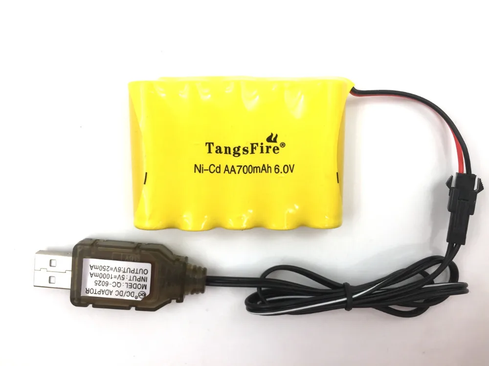 

Ni-Cd 6V 700mah AA battery for remote control electric toy+charger