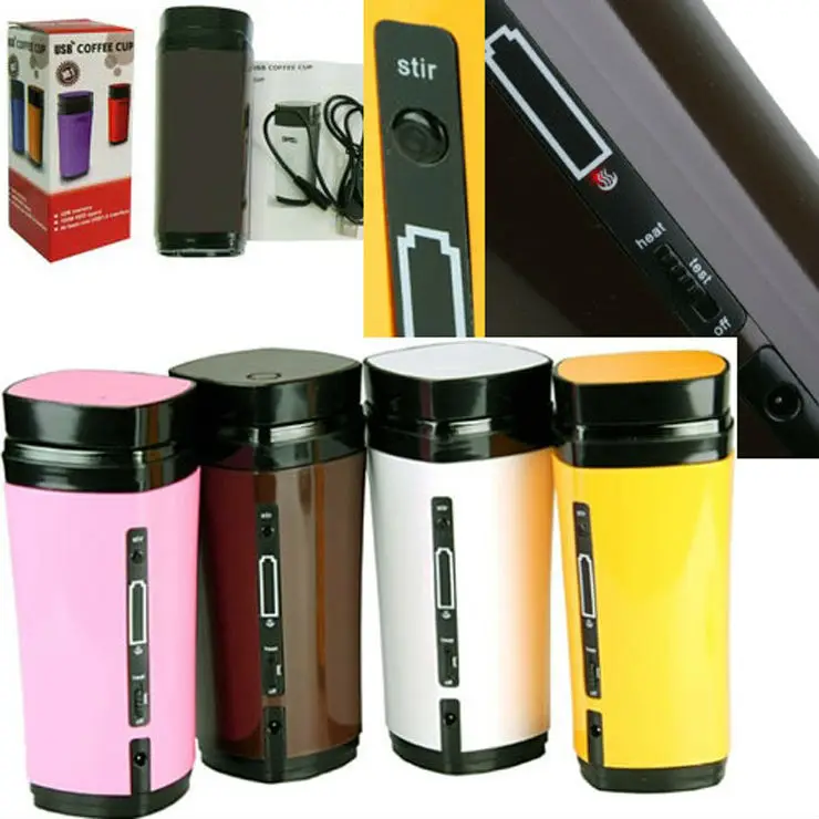New Rechargeable USB Electric Heating Automatic Stirring Insulated