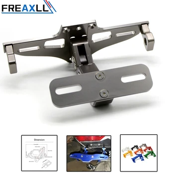 

Universal Motorbike Motorcycle Adjustable Angle Moto Aluminum License Number Plate Frame Holder Bracket with License Plate light