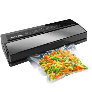

New Vacuum Sealer Best Fully Automatic Portable Household Food Wet Dry 220V Packaging Machine Sealing Include 5Pcs Bags Free
