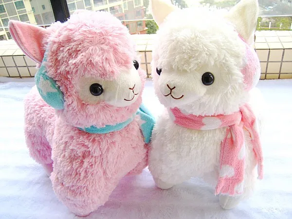 Amuse 45 cm alpaca peluches con orejera Japón alpacasso Jumbo Peluche de juguete animal para Niñas niños amante Navidad regalo Amuse 45 cm alpaca peluches con orejera Japón alpacasso Jumbo Peluche de juguete animal para Niñas niños amante Navidad regalo