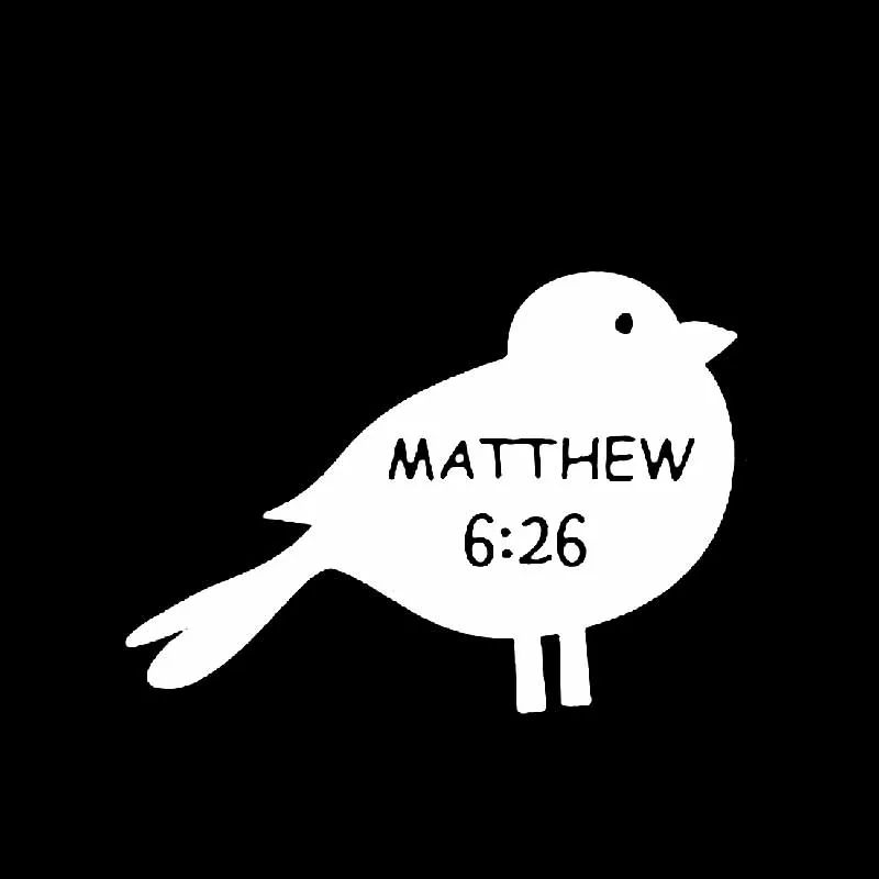 YJZT 13 см * 9 4 текстами и сюжетами из Библии изображением Иисуса Христа MATTHEW 6:26