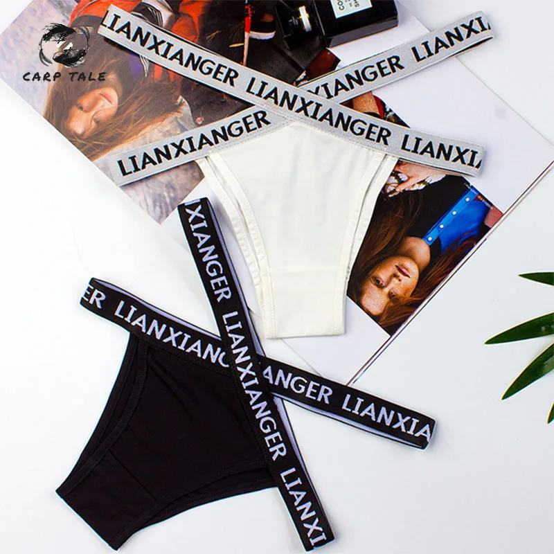 

New Secret White Letter Girls Panties Women Leopard Patchwork Sexy Briefs Soft Cotton Underwear Bottom Loungewear Lingerie