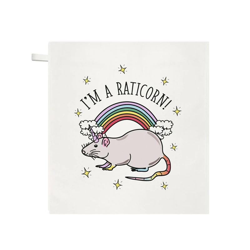 Funny I M A Raticorn Children Face Towel Microfiber Unicorn Rat Kitchen Hand Tea Towels Bathroom Accessories Home Decor Gifts Face Towels Aliexpress