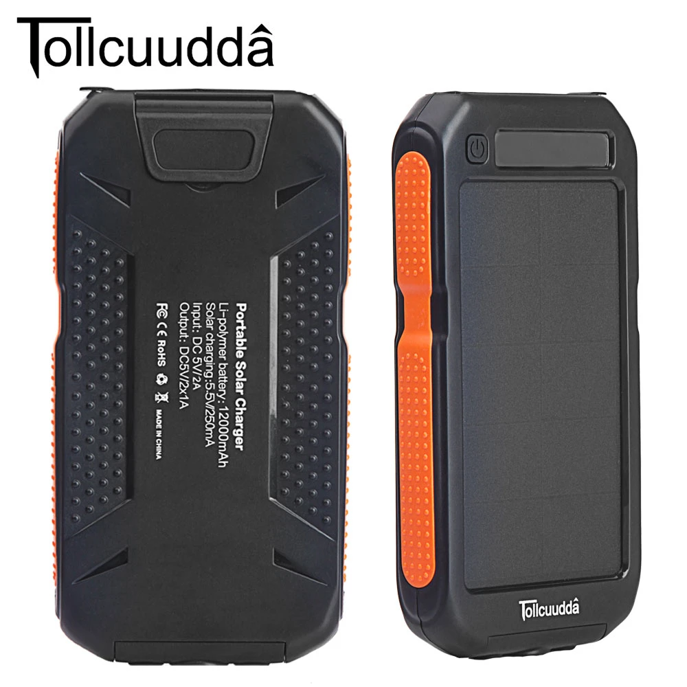 bilder für CNPOWER Original Tollcuudda Solar Power Bank 12000 MAH LHSJ03 Poverbank Bateria Celular Tragbares Batterien Taschenlampe LJJ629 bilder für CNPOWER Original Tollcuudda Solar Power Bank 12000 MAH LHSJ03 Poverbank Bateria Celular Tragbares Batterien Taschenlampe LJJ629