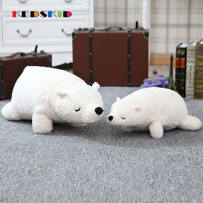 Newborn Baby Pillow Polar Bear Stuffed Plush Animals Kawaii Plush Baby