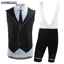 Hirbgod летние мужские без рукавов Велоспорт Джерси Набор для мужчин короткий Рубашка Одежда велосипед DH Джерси нагрудник шорты Велоспорт, HY007