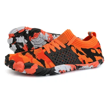 

High Quality Water Shoes Men Barfoot Five Fingers Shoes Couple Unisex Big Size 36-46 Footwear Seaside Beach Walking Shoes