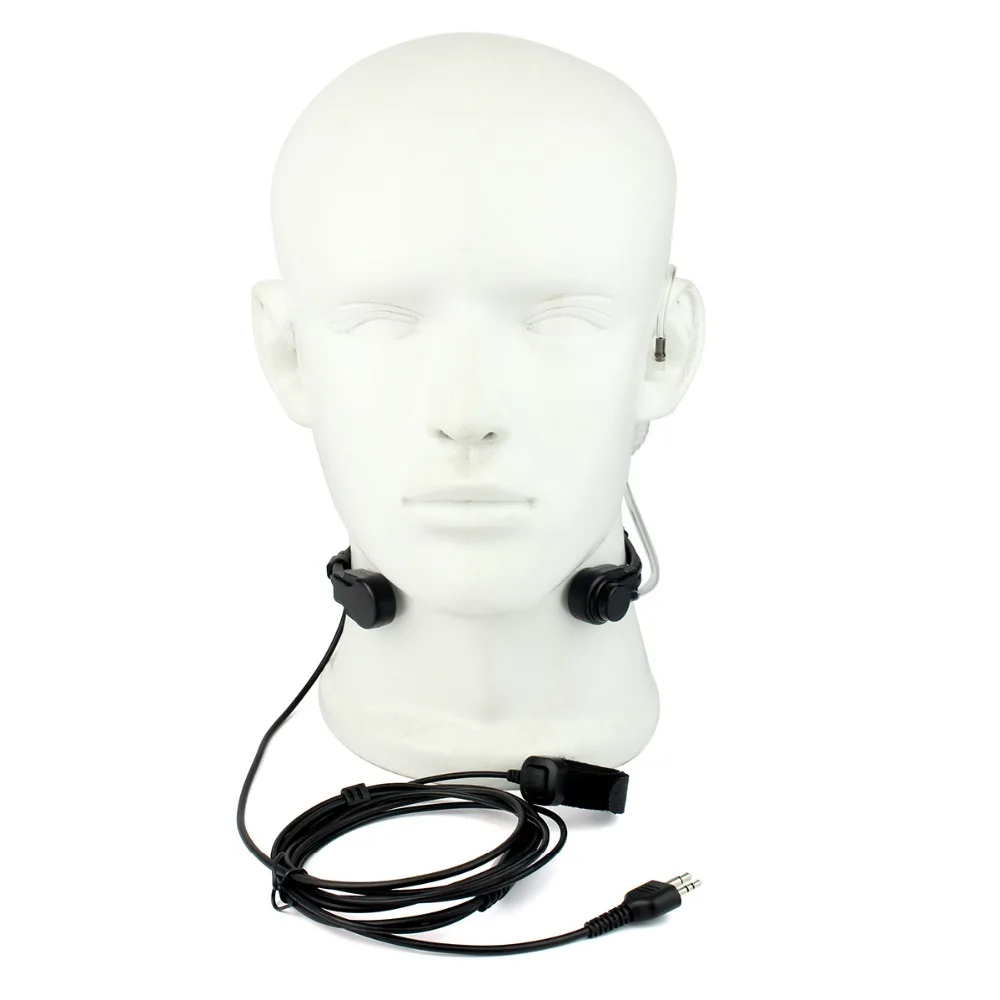 

Throat Mic Microphone Finger PTT for Midland LXT210 LXT216 LXT303 Walkie Talkie Ham Radio Hf Transceiver 2 Way Radio C2207A