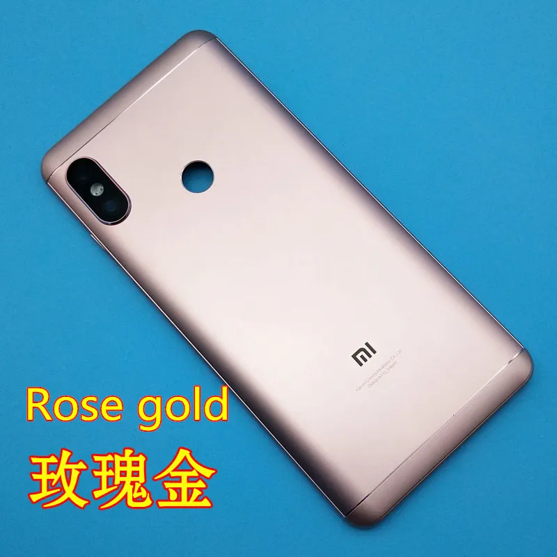 Новинка для Redmi Note 5 Pro задняя крышка аккумулятора + боковые кнопки объектив