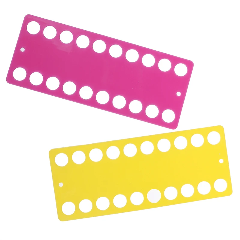 

2Pcs Plastic Cross Stitch Row Line Tool 30 Positions Thread Board Thread & Yarn Organizer Embroidery Accessory 2Colors