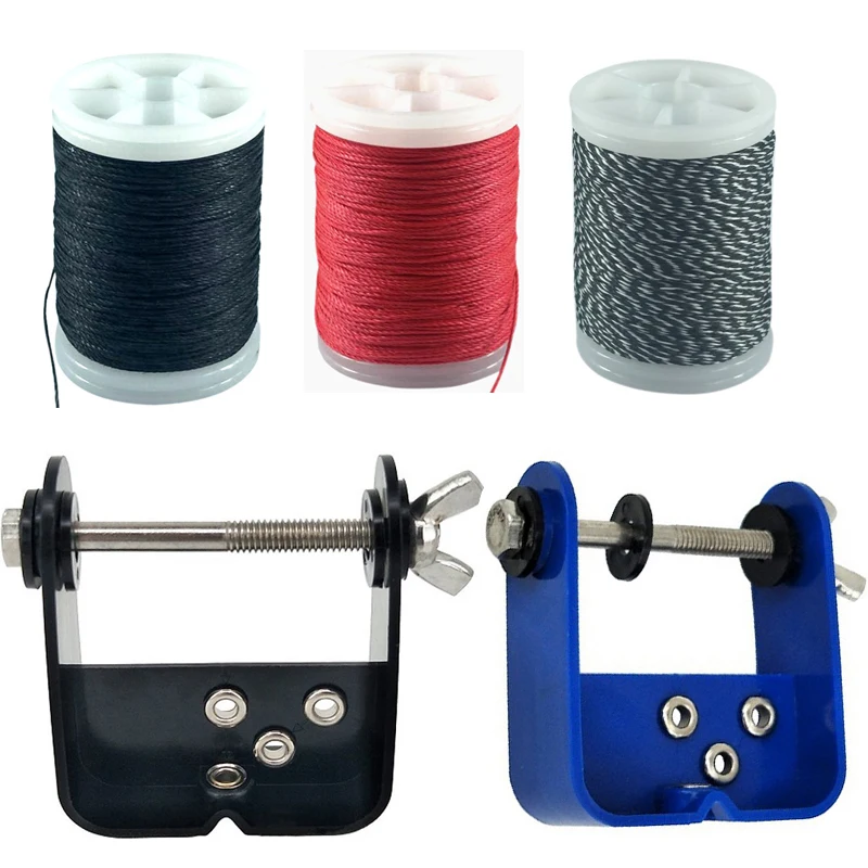 

1 SET Archery Hunting Shooting Compound Bow string Server Jig With Bowstring Serving Thread Bow Accessories