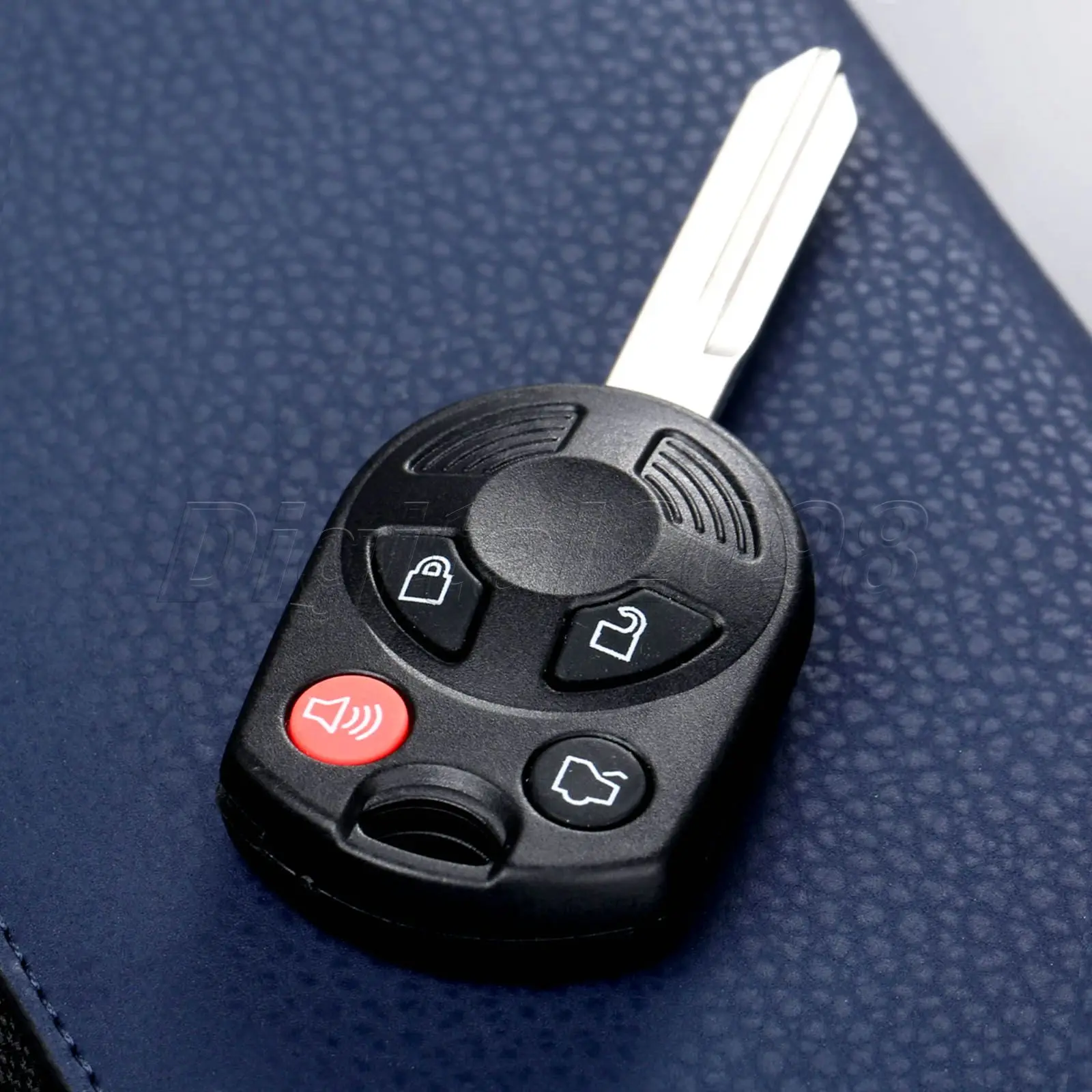 

4Button Remote Ignition Key Keyless Entry Fob Shell Combo Transmitter + 63 Chip For Ford Edge Escape Focus Lincoln Mazda Mercury