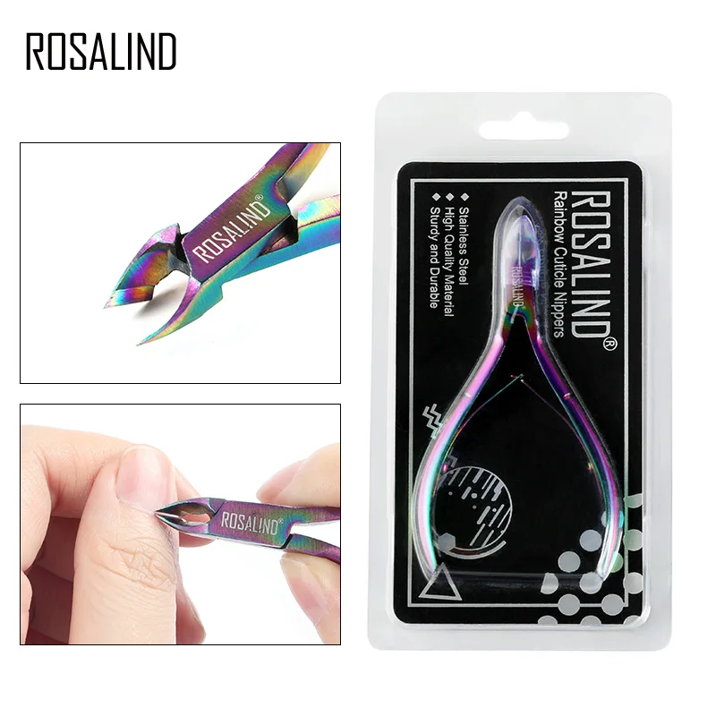 

ROSALIND Nail Cuticle Scissor Stainless Steel 1PCS Clipper Remove Dead Skin Trimmer Nail Tools To Design Nail Art Decoration