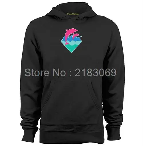 pink dolphin Mens & Womens Personalized Casual Hoodiescasual hoodies