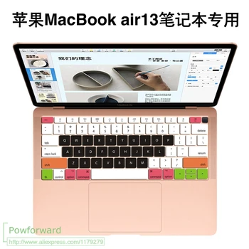 

for 2018 macbook air 13" 13.3 A1932 With Touch ID English US Silicone keyboard Cover Protector Macbook Air13 A 1932 touchbar