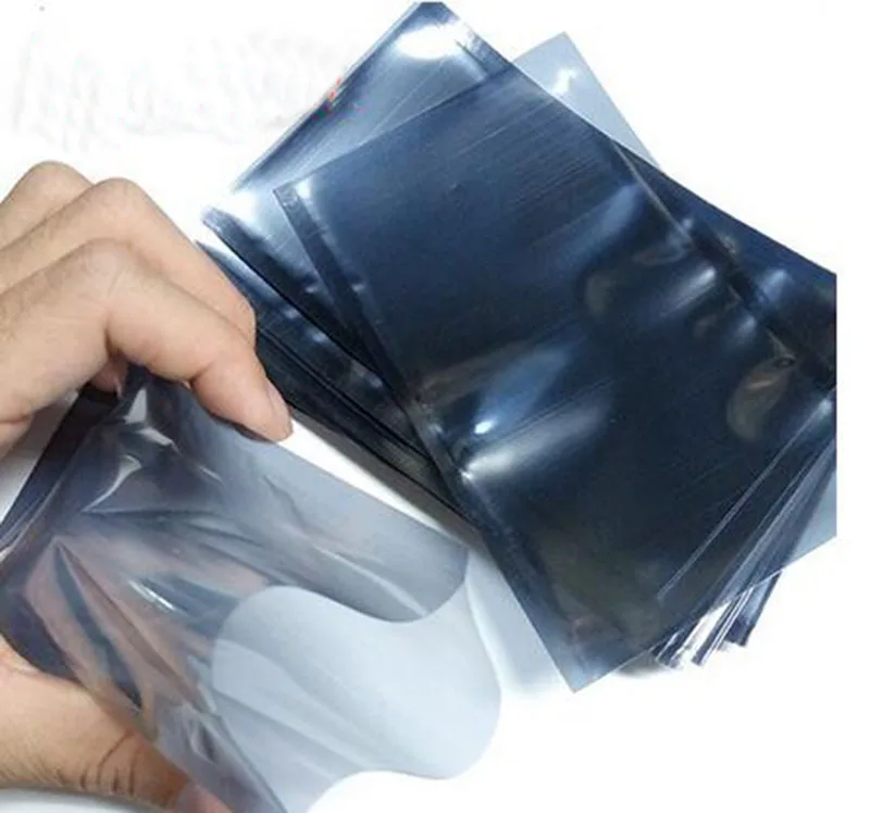 6*8cm Anti Static Shielding Plastic Storage Packaging Bags ESD Anti Static Pack Bag Open Top