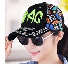 Весенняя шапка женская печати бейсболка шапка хип-хоп кепка мода лето крышка шляпа солнца Весна Шапки козырек