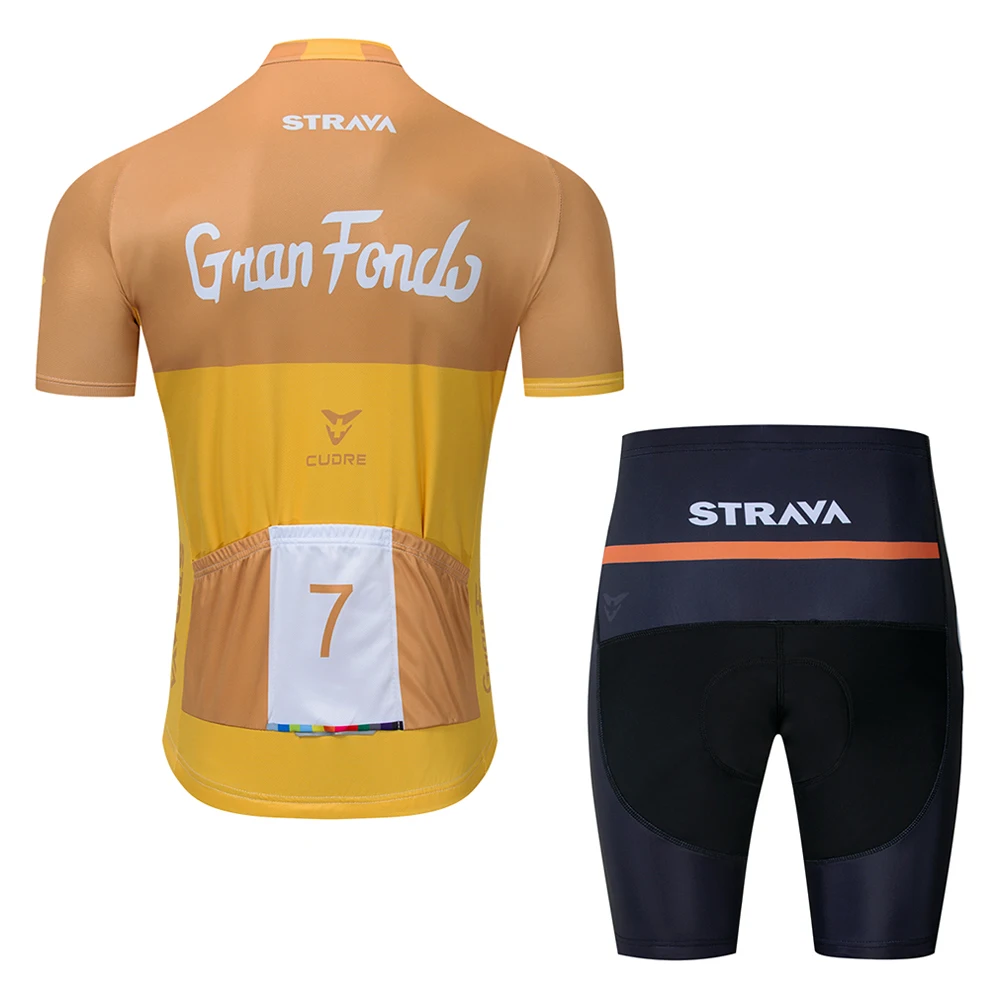 STRAVA Летняя мужская велосипедная Джерси дышащая одежда для велоспорта кофта для велоспорта Ropa Ciclismo с коротким рукавом комплект для велоспорта