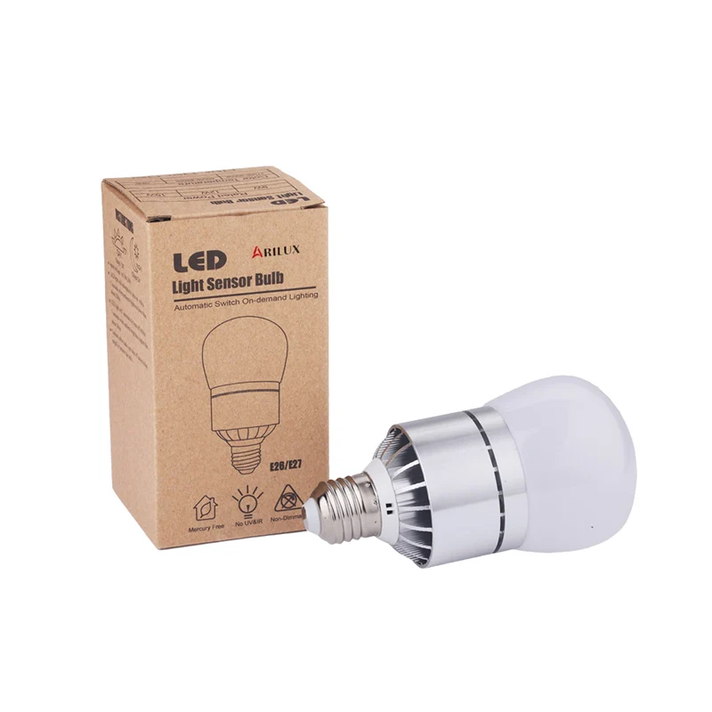 ARILUX E27 светодиодный свет AC85-265V IC драйвер Тип 12 Вт 900LM белый/теплый белый фотоэлемент лампочка с сенсорным управлением