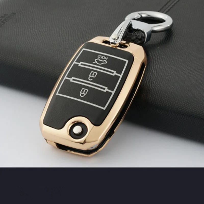 

Zinc alloy+Luminous Car Remote Key Case Cover For Kia Rio K2 Optima K5 Sportage 2017 2018 Ceed Sorento Cerato K3 K4 Accessories