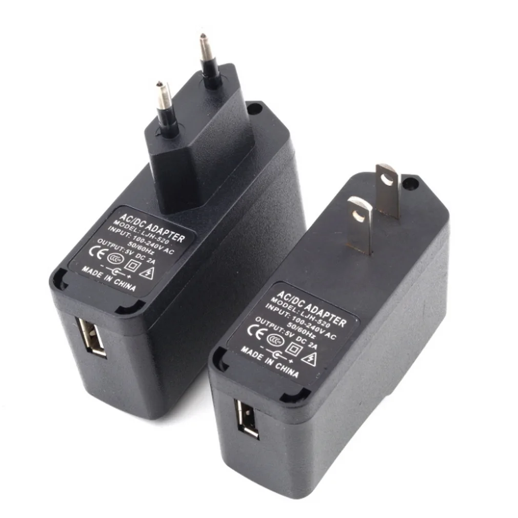 

Wholesale EU Plug Universal AC 100-240V 2A USB Power Supply Adapter Converter Charger