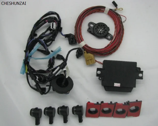 Набор датчиков парковки CHESHUNZAI для PQ35 golf 5/6 Jetta Passat B6 CC PQ25 Polo 2011 + Bora|parking sensor kit|parking