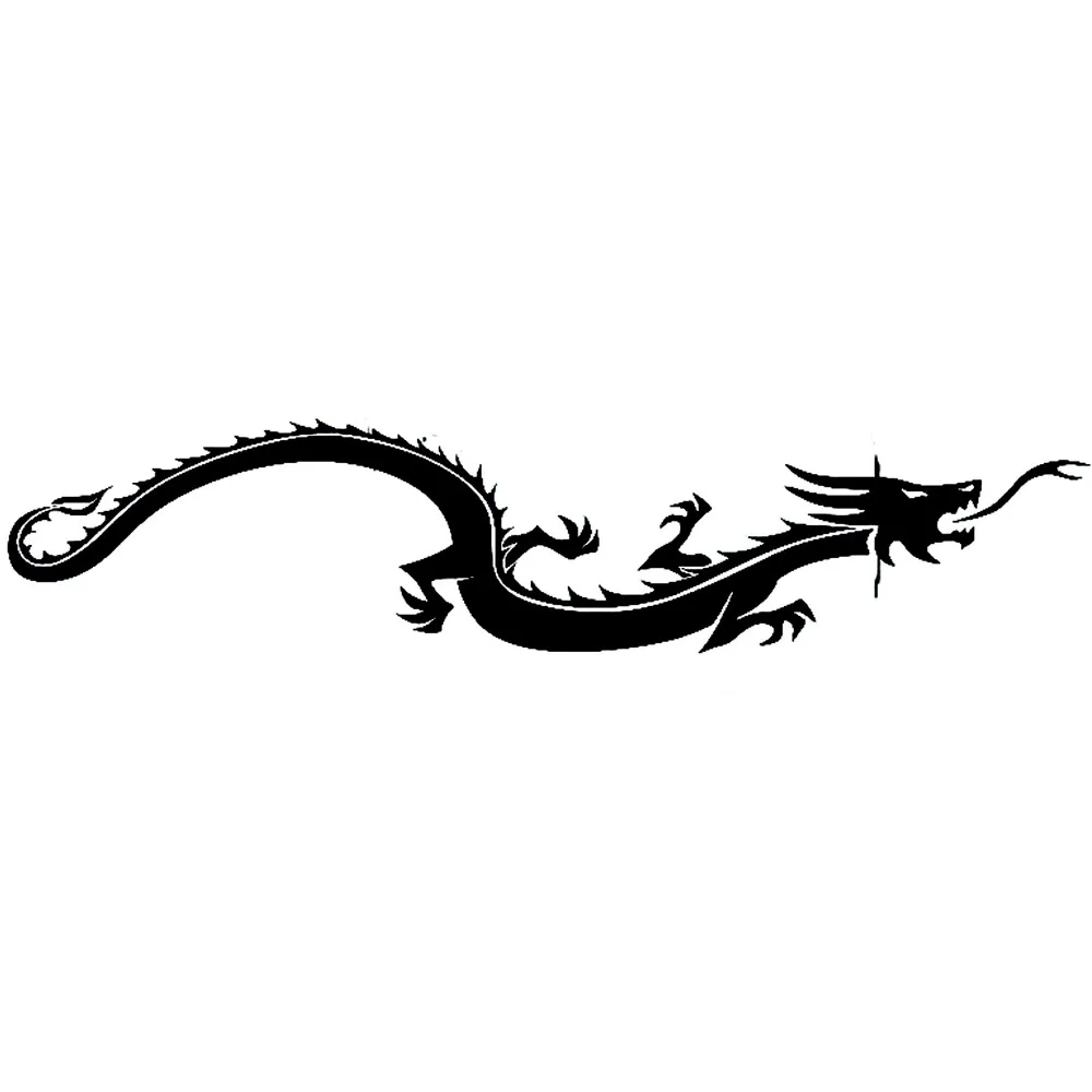 

30cm*6.5cm Chinese Tribal Dragon Fashion Car-Styling Vinyl Decals Car Sticker Black/Silver S6-2962