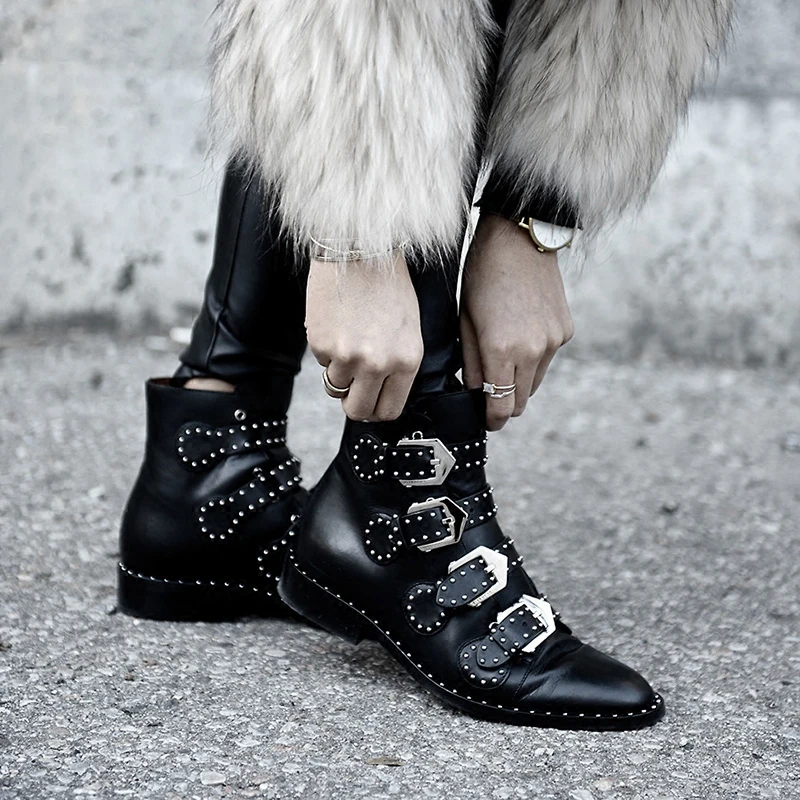 

New buty zimowe damskie motorcycle boots women scarpe donna invernali winter boots women