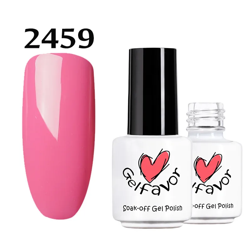 Гель-лак для ногтей, 1 шт., телесный, розовый цвет, серия, Гель-лак для ногтей, свежий стиль, Гель-лак, замачиваемый, УФ светодиодный, стойкий лак для ногтей - Цвет: 2459
