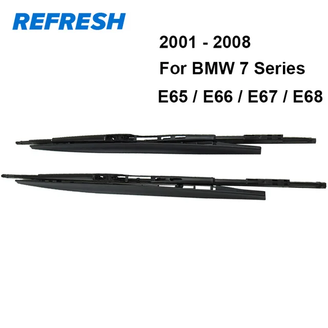 REFRESH Wiper Blades for BMW 7 Series E65 E66 E67 E68 F01 F02 F03 F04