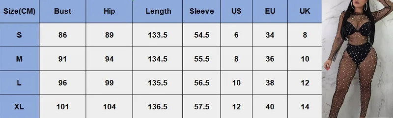 Сексуальный женский комбинезон, женские сетчатые прозрачные комбинезоны с длинным рукавом, комбинезон, женские комбинезоны, Женская вечерняя одежда