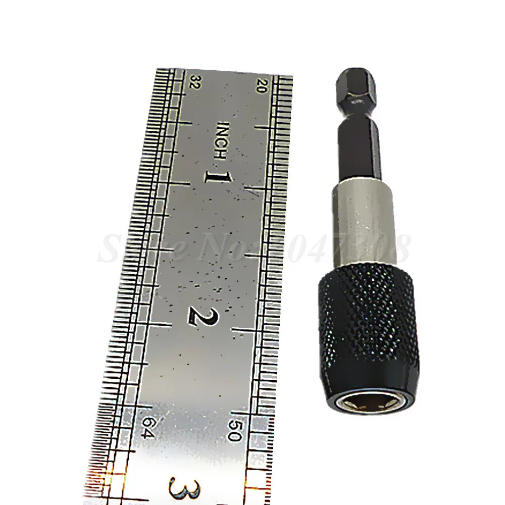 60mm Hex Shank Quick Release Screw Magnetic Drill Screwdriver Bit Holder