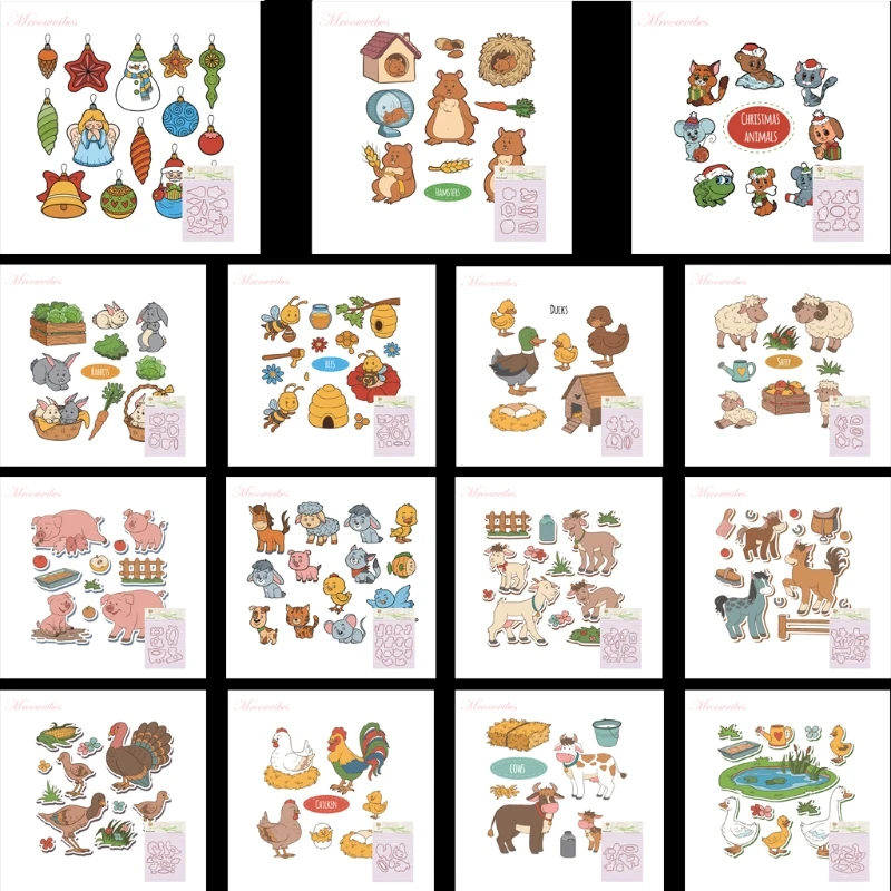 

2017 Christmas Pendant Silicone Stamp Cutting Dies Stencil Frame For Scrapbook Album Decor