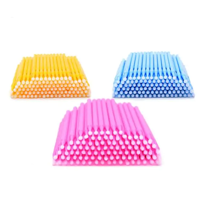

100Pcs Disposable MicroBrush Eyelashes Extension Individual Lash Removing Swab For Eyelash Extension Tools