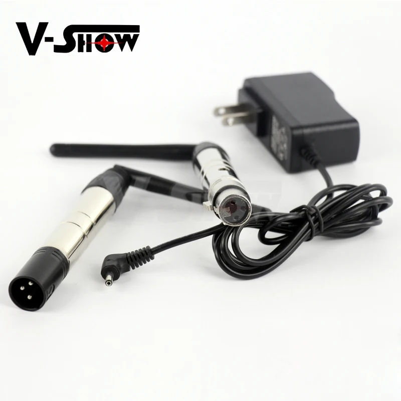 

Mini 2.4g Ism Dmx Wireless Male & Female 2 In 1 Xlr Receiver & Transmitter For Stage Light and dmx controller