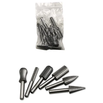 

6pcs High Speed Steel Rotary Rasp For Woodworking Engraving Knife Rotating Grind Hot Sale
