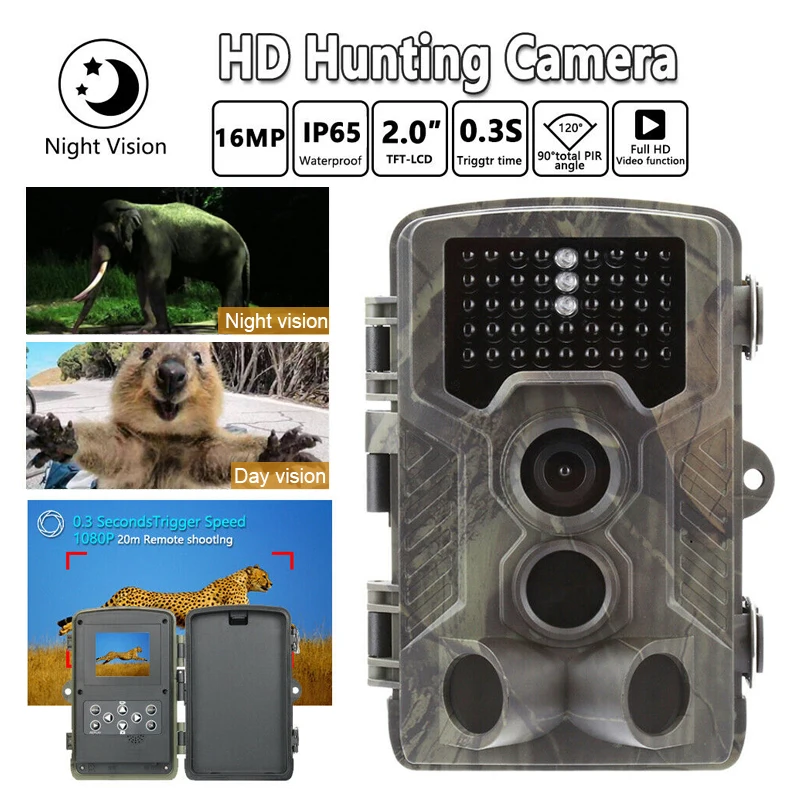

Hunting Camera HD 1080P Infrared Trace Night Vision Waterproof Trail Camera for Outdoor SL@88