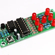 Diy Электронный набор, светодиодный набор для производства кубиков, обучение умениям, Сварочная практика, веселые электронные DIY