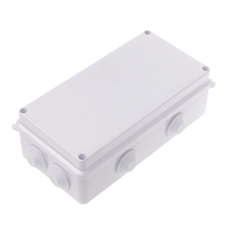 

White Waterproof Plastic Enclosure Case Power Junction Box IP55 80mm x 50mm