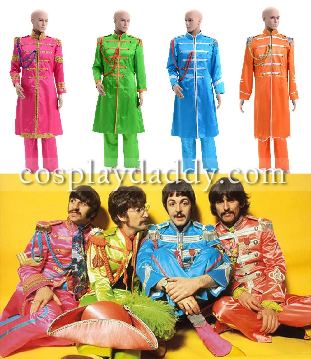 The Beatles Sgt Peppers Lonely Hearts Club Band Cosplay Costume In