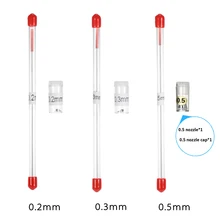 0,2 мм/0,3 мм/0,5 мм Насадка для аэрографа игольчатый колпачок сменный пистолет-распылитель части распылитель краски инструмент кисть для тела аксессуары для макияжа