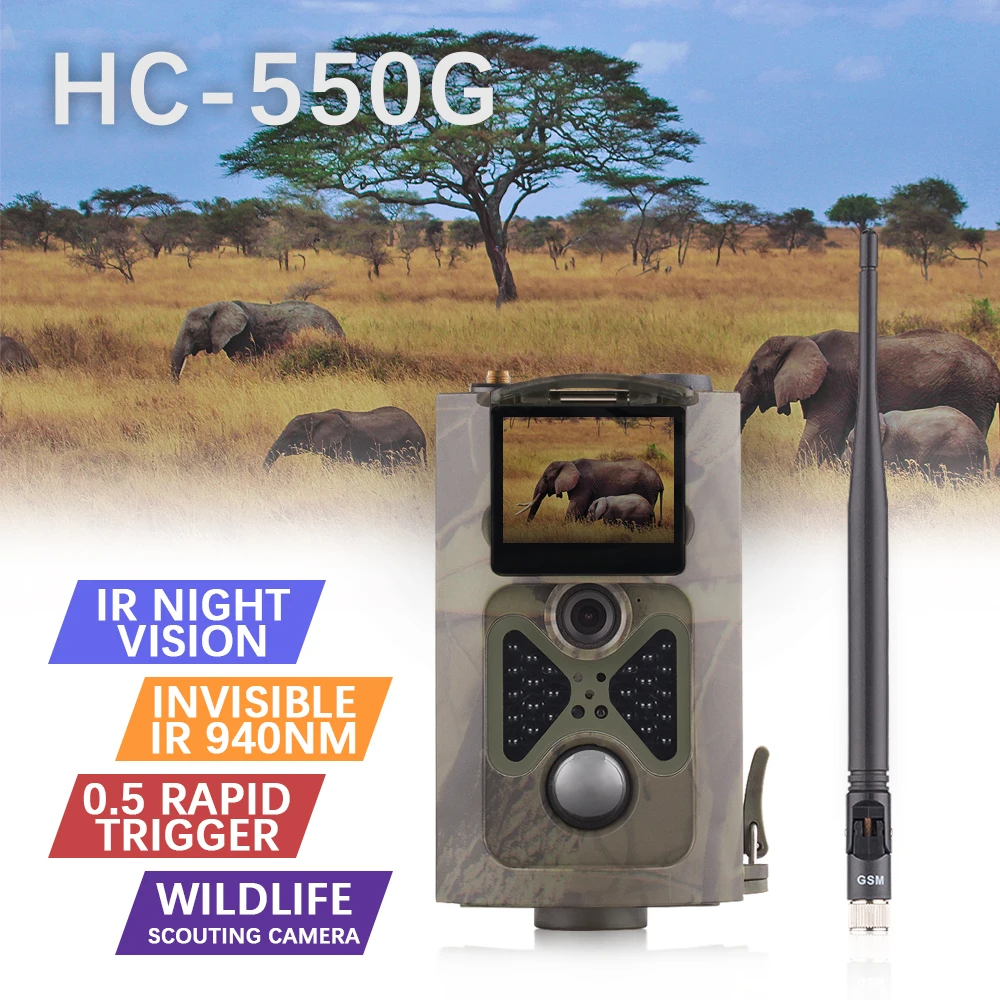 Фотоловушка HC550G 3G Trail WCDMA камера GSM MMS ловушка для охоты инфракрасная ночного