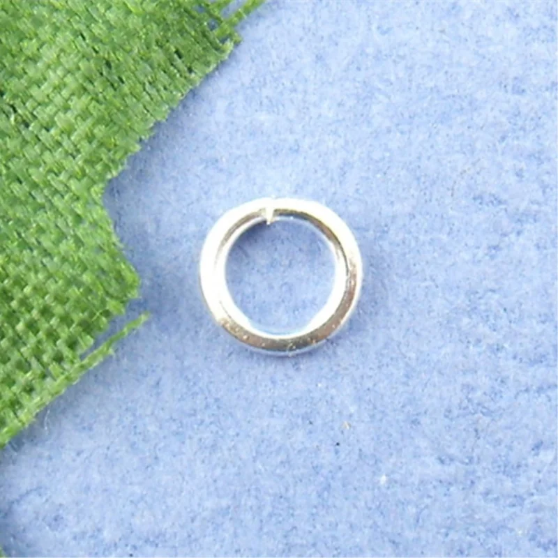 DoreenBeads 1500 шт. серебристый цвет открыт прыгающее кольцо 4 мм в диаметре.(B00491